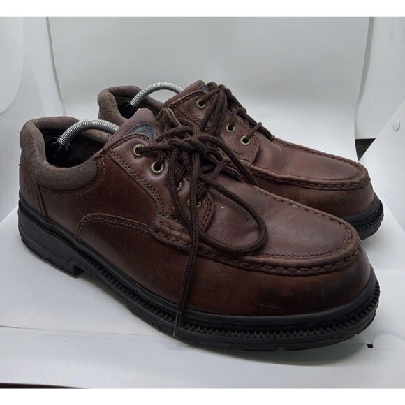 Hush Puppies Other - Mens Size 11.5 Hush Puppies Professionals Steel Toe Brown Leather Work Shoe